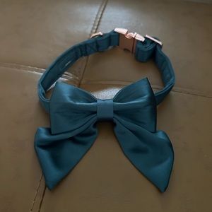 NWOT Teal Dog Collar S/M
